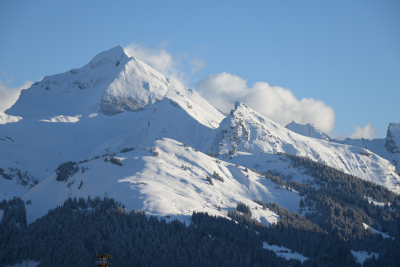 Les Aravis depuis la Croix Fry